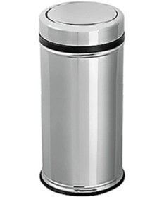 Resim 12 Lt Pratik Kapaklı Çöp Kovası Paslanmaz 1 Adet Metalik 