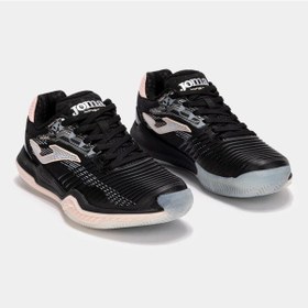 Resim Joma Point Kadın Siyah Toprak Kort Tenis Ayakkabısı TPOILS2501C 
