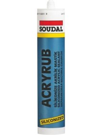 Resim Soudal Acryrub Silikonize Mastik 310 Ml Bronz (309923819) Bronz 
