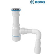 Resim 1 Kalite Körüklü Tahliye Taslı Lavabo Evye Sifonu Depolu Lavabo Evye Gider Borusu Lavabo Sifonu Tr 