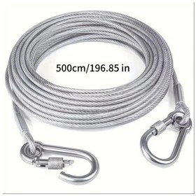 Resim Dashanshop 1 Set Paslanmaz Çelik Çamaşır İpi 196.85 İnç İçin/dışarı Çamaşır Kampüs Banyo 