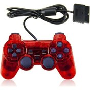 Resim Kırmızı Kablolu Gamepad Sony Ps2 Denetleyicisi İçin Sony Ps2/psx Joystick Sony Psone Joypad Kablolu Denetleyici Oyun Denetleyicisi Marka 