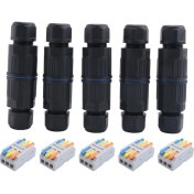 Resim Journeyman1 Adet IP68 Su Geçirmez Bağlantı Kutusu, 3,5-10 mm Tel Aralığı Için Dış Mekan Elektrik Kablosu Konnektörü (Ac 250 V, 16 A) 4 Pin (Yurt Dışından) 