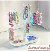 Resim Awesomestore Beyaz Masaüstü Kolye Bileklik Saat Anahtarlık Askılı Standı 