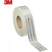 Resim 3M Reflektif Şerit 55 MM Beyaz Sert Yuzey 1 Mt 