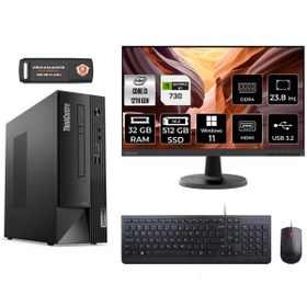 Resim Lenovo Neo 50S AE02VTXS377 i3 12100 32GB RAM 512GB SSD GT730 23.8" W11H MASAÜSTÜ BİLGİSAYAR 