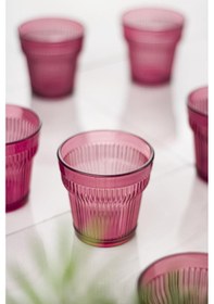 Resim Akrilik Mürdüm 6'lı Kısa Bardak & Su Meşrubat Kahve Yanı Bardağı 300 ml ( Cam Değildir) 