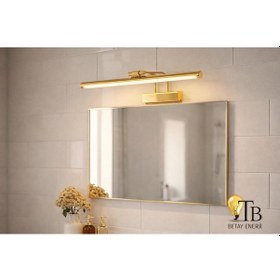 Resim Flüt Aplik Led Aydınlatma Gold Ayna & Tablo Üstü 6500 K Beyaz Işık 
