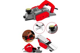 Resim Schatz 800W Sjs Metal Şanzıman Bakır Sargı Motor Çift Bıçaklı Planya Rende Makinesi Kırmızı 