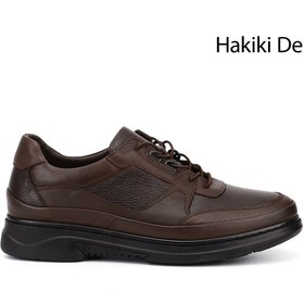 Resim GÖNDERİ(R) Erkek Kahve Antik Bağcıklı Hakiki Deri Comfort Ayakkabı 