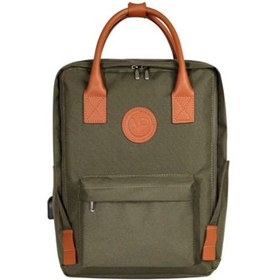 Resim NPO Dailylife 16 inç Unisex Smart Notebook Günlük Sırt Çantası Asker Yeşili 