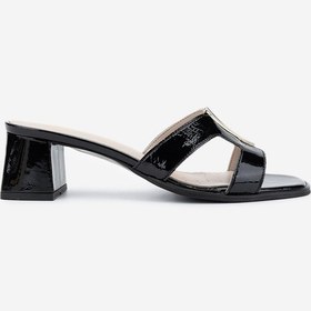 Resim Valmenti Kadın Hakiki Deri Siyah Comfort Terlik 611 El20024 Bn Trlk Y25 Black Siyah 