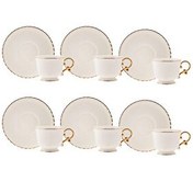 Resim Karaca Elegant 6 Kişilik Kahve Fincan Takımı 80 ML 
