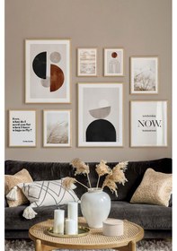 Resim Artavessa 8 Parça Ahşap Çerçeve Görünümlü Mdf Tablo Seti - CRCVSZARTEVESSASTKO11 