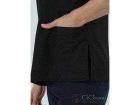 Resim Cici Forma Zarf Yaka Siyah Erkek Üst 