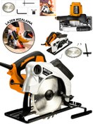 Resim Graizer Powerforge Profesyonel Elektrikli Sunta Kesme Makinası Daire Testere-Turuncu 