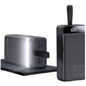 Resim Led Ekranlı 50.000 Mah Powerbank 4 Usb Çıkışlı Yüksek Kapasiteli Taşınabilir Çok Renkli 
