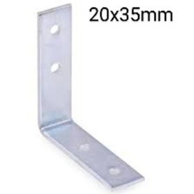 Resim 4 Adet 20x35 Mm Masa Sabitleme Gönyesi Nikel Renk Ba2035 