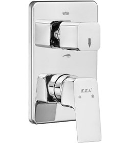 Resim Eca Tiera Ankastre Duş Seti 3-yollu 102199770 Krom 