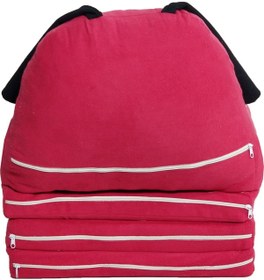 Resim Genel Markalar 3 Minderli Katlanabilir Bebek-çocuk Koltuğu Sandalye Portatif Yatak Puf Sofa Kumaş Köpek Figürlü 