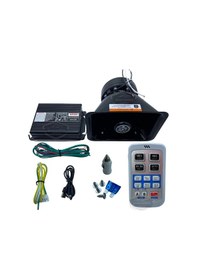 Resim Profesyonel Polis Sireni Uzaktan Kumandalı Güçlü Siren Kablosuz Wireless Kontrol Korna Megafonlu Mikrofonlu Metal 200w 12v As920 00 Şüscaroto Aksesuar 