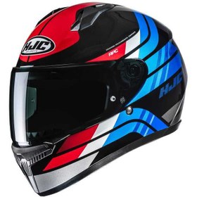 Resim Hjc C10 Hıper Mc21 Kapalı Kask Kırmızı Beyaz Mavi 