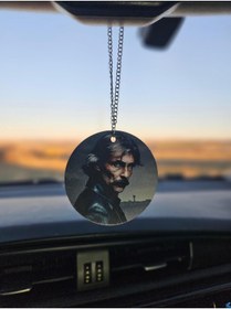 Resim Rex Aksesuar Behzat Ç. Çift Yön Baskılı Ahşap Dikiz Aynası Süsü 