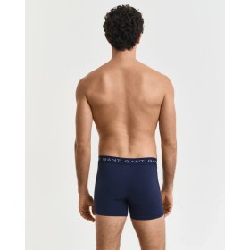 Resim Gant Erkek Lacivert Slim Fit Logolu 3'lü Boxer 900023004.410 
