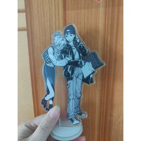 Resim 15.01 cm Ölçülerinde Şeffaf Akrilik Stand Koleksiyon, Masa Süslemesi için Çift Taraflı Anime Karakterleri Özellikli, Sağlam ve Dayanıklı Akrilik Malzemeden Yapılmış, Sergilemek ve Koleksiyon için Mükemmel. 