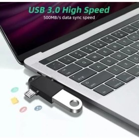 Resim Mena Rise 3'ü 1 Arada Micro USB Type-C Otg Dönüştürücü Adaptör Otg C Tipi Adaptör 2 In 1 Otg Mikro USB Dönüştürücü USB C 3.0 Disk Fare Konektörü Akıllı Telefon USB Tak Çalıştır 3 In 1 