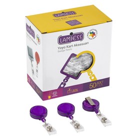 Resim Lamiess 351D Plastik Yoyo Kart Tutucu - Mor 