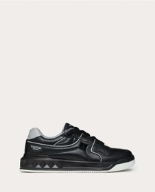 Resim Valentino Garavani One Stud Low - Top Nappa Sneaker Siyah 