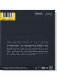 Resim Jim Dunlop Dbs40100 Light Stainless Steel Bas Gitar Teli 40-100 