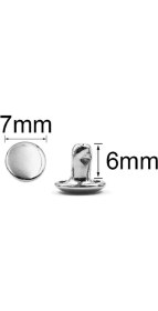 Resim SRTfootcare Perçin Rivet 33 No 7mm 50 Takım (Leathercraft, Deri Hobi) 
