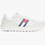 Resim Tommy Hilfiger Erkek Dişli Taban Beyaz Sneaker 
