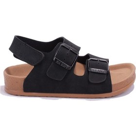Resim Fly Soft S961 Siyah Ortopedik Günlük Erkek Çocuk Spor Sandalet Siyah 