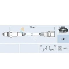 Resim FAE 77399 Oksijen Sensoru 03C906262AT 04E906262BB 