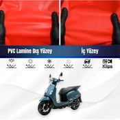 Resim Sym Fıddle Iv 125 Motosiklet Brandası Su Geçirmez Branda Kırmızı Branda Motor Branda S 