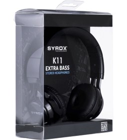 Resim Syrox K11 Kulaküstü Mikrofonlu Aux Kablolu Kulaklık 