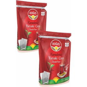 Resim Doğuş Karadeniz Tiryaki Siyah Süzen Demlik Poşet Çay 2'li 25 x 40 G 