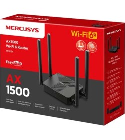 Resim Mercusys MR62X AX1500 Çift Bantlı Wifi 6 Çift Bant Gigabit Lan Router 