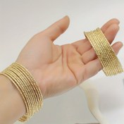 Resim 10 adet Şık Altın Yıldızlı Bileklik Kadınlar İçin - Bohem, Vintage İlhamlı, 24K Kaplama, Günlük Giyim ve Hediyeler İçin İdeal, Her Gün Aksesuarı | Vintage İlhamlı Tasarım | Dayanıklı Bileklik 