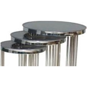 Resim Brc Bufalo Zigon Model 1012 Düz Siyah Temper Cam Gümüş Renk Kapl 