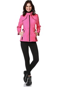 Resim Essin Rüzgar Yağmur Geçirmez Soft Shell Pembe Mont 