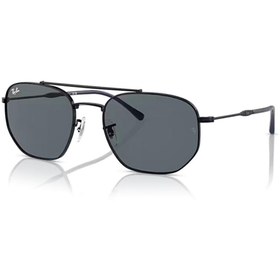Resim Ray-Ban Rb 3707 9257r5 57 Uinisex Geometrik Siyah Metal Güneş Gözlüğü 