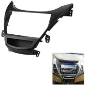 Resim Lemestar Hyundaı Elantra 2012-2015 İçin 9 İnç Çift Din Radyo Dvd Paneli, Kolay Kurulum Siyah Abs Dashboard Montaj Çerçevesi 