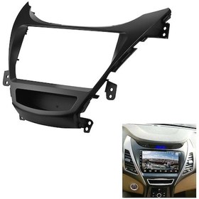 Resim Lemestar Hyundaı Elantra 2012-2015 İçin 9 İnç Çift Din Radyo Dvd Paneli, Kolay Kurulum Siyah Abs Dashboard Montaj Çerçevesi 