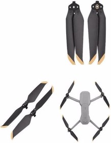 Resim DJI Mavic Air 2 Düşük Gürültü Rervane 7238F 1 çift 2 adet CW+CCW Altın/Dore 