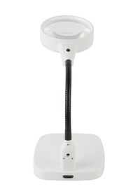 Resim Nikula-masaüstü 10x Led Işıklı Büyüteç Okuma El Sanatları Onarım Büyüteç 7765 Beyaz 