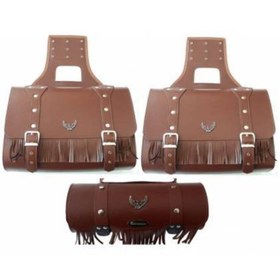 Resim MTS Motorsiklet Deri Yan Heybe Çanta 